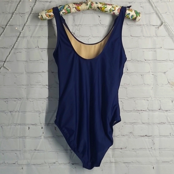 Old Navy California State Outline One Piece Navy Blue Bathing Suit Swim Womens S - Picture 12 of 17
